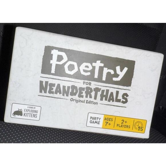 Exploding Kittens Poetry for Neanderthals Word Card Game New In Box, Sealed - Picture 9 of 9